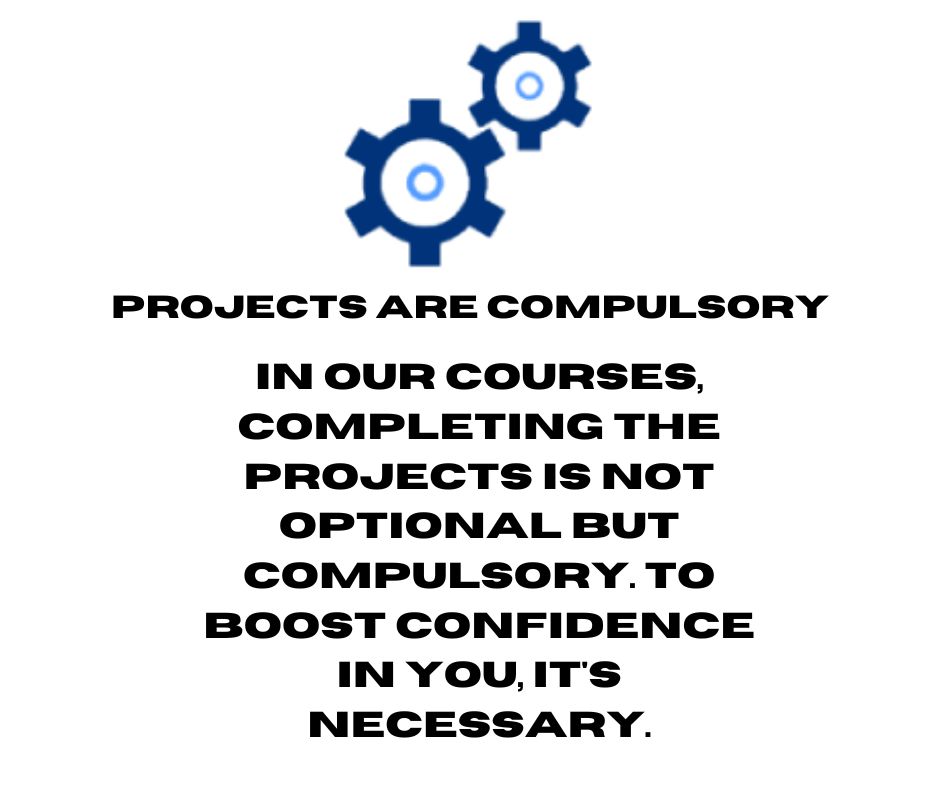 We always provide the latest and updated courses as per industry requirements. Our aim is to make you a professional. 3